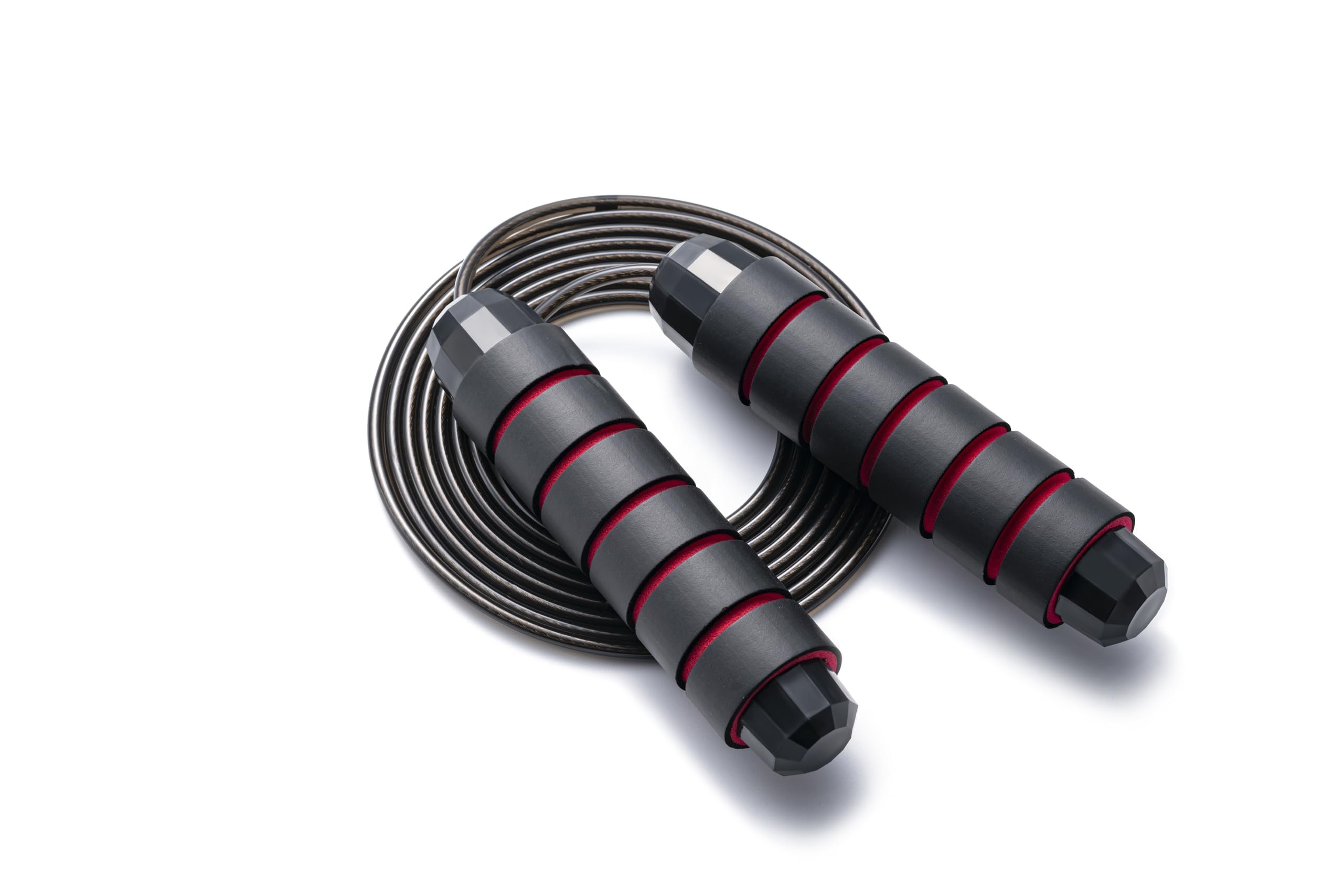 BOOMIBOO Jump Rope, Adjustable Jump Ropes,Skipping Rope Tangle-Free Rapid Speed with Ball Bearings for Women Men Kids,Exercise & Slim Body Jumprope at Home School Gym