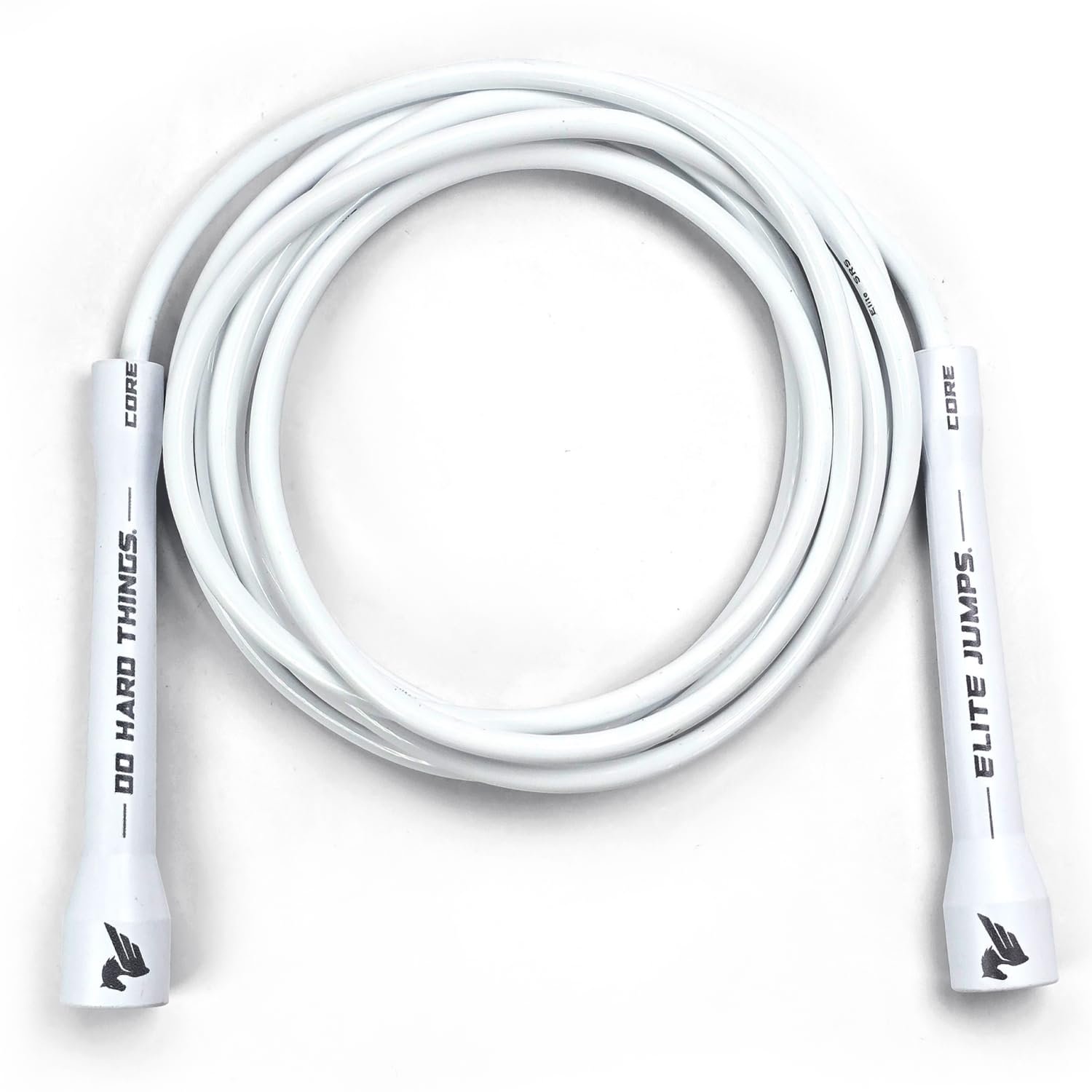 Elite Jumps Adjustable Jump Rope – 6mm PVC Training Rope for Fitness & Cardio | Indoor/Outdoor Skipping Rope with Unbreakable Handles, Non-Kinking Cord & Smooth Rotation for Boxing & Strength