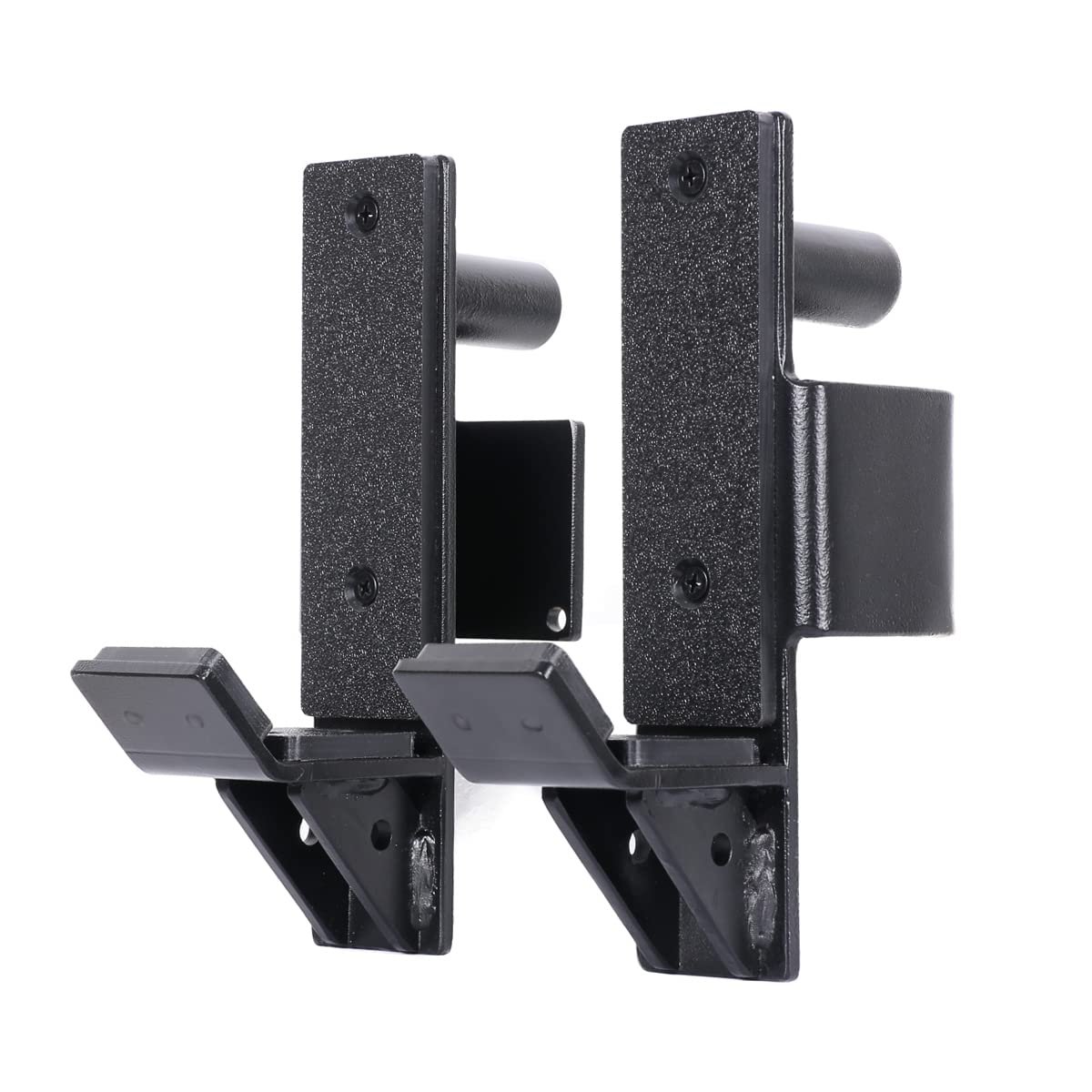 SYL Fitness J-Hooks for Squat/Power Rack - Available in 2"x2" and 3"x3", Heavy Duty J-Cups Barbell Holder with UHMW Pads